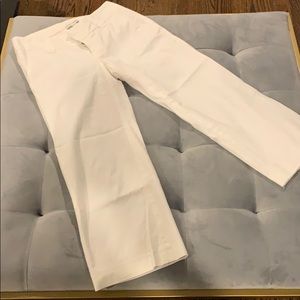 Banana Republic Super Soft White Wide Crop Pants 0